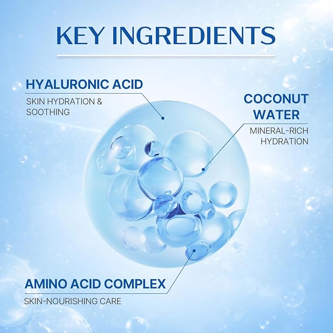 9wishes Hydra Ampule Toner Nano Plus+, Hyaluronic Acid Facial Treatment, Lightweight Hydrating Korean Skincare for Skin Hydration and Smoothing Care, 150ml / 5.07 fl oz