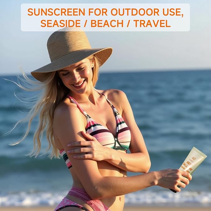 Sunscreen for Face, Beef Tallow for Skin, Reef Safe Travel Sunblock Grass-Fed Natural for All Skin Type Deep Hydration Moisturizing Non Greasy Anti White Cast, 2 Packs