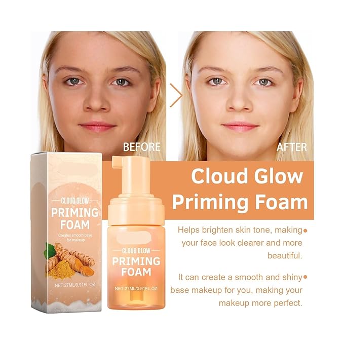 Facial Toner Foam Mousse: Hydrating, Moisturizing, Tightens Skin, Maintains Long-Lasting Fresh Makeup, Creates Smooth Base(1PCS)