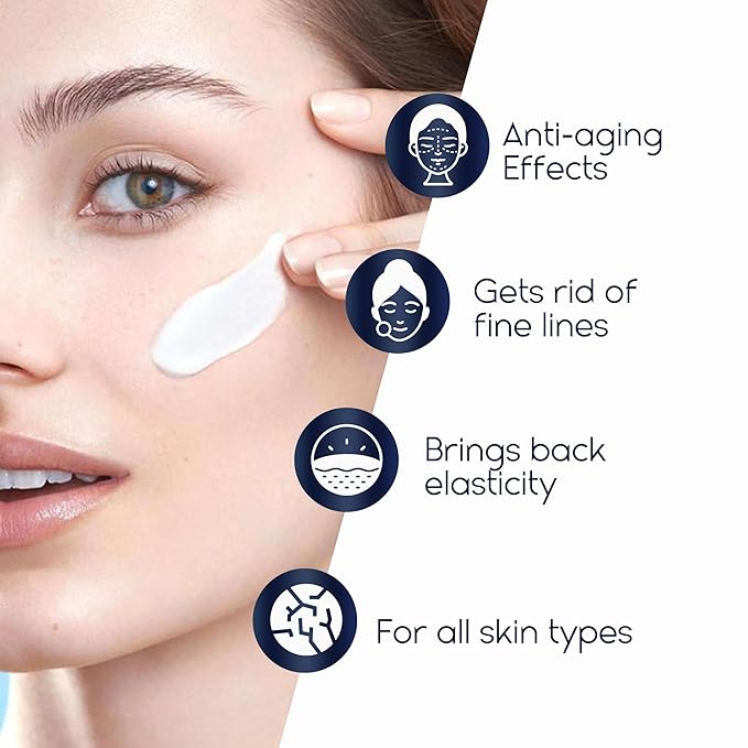 Instant Face Lift Cream for Older Women 60 Plus - Wrinkle Cream for Deep Wrinkles - Face Moisturizer for Women Dry Skin - Night Cream Anti Aging - 1.69 Fl Oz