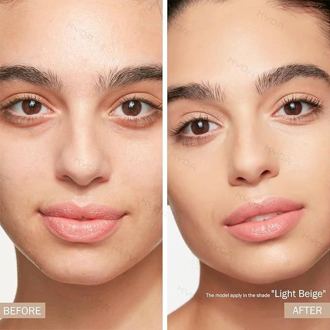 KYDA Skin Tint with SPF 40, Tinted Mineral Sunscreen Serum with Zinc Oxide,Tinted SPF Serum Foundation,Long Lasting Buildable Coverage like Foundation-1 Fl Oz, Light Beige