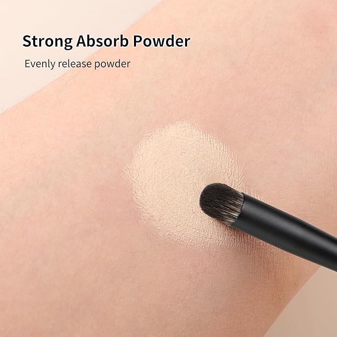 MSQ Concealer Brush Concealer Makeup Brush Under Eye Mini Small Makeup Foundation Brushes for Concealer Powder Liquid Makeup (Black)