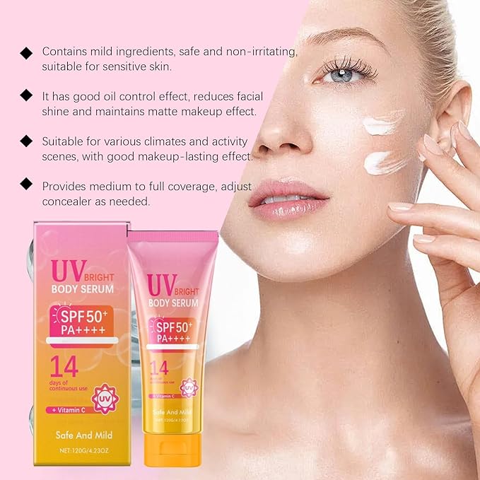 Facial Body Sunscreen SPF50 Brightning Sun Cream, Sun Cream Factors 50 Face Creams, Facial Body Sunscreen Brightning Bb Creams, Moisturizing Tone Up Lotion, Facial Sunscreens For All Skin Types (5)