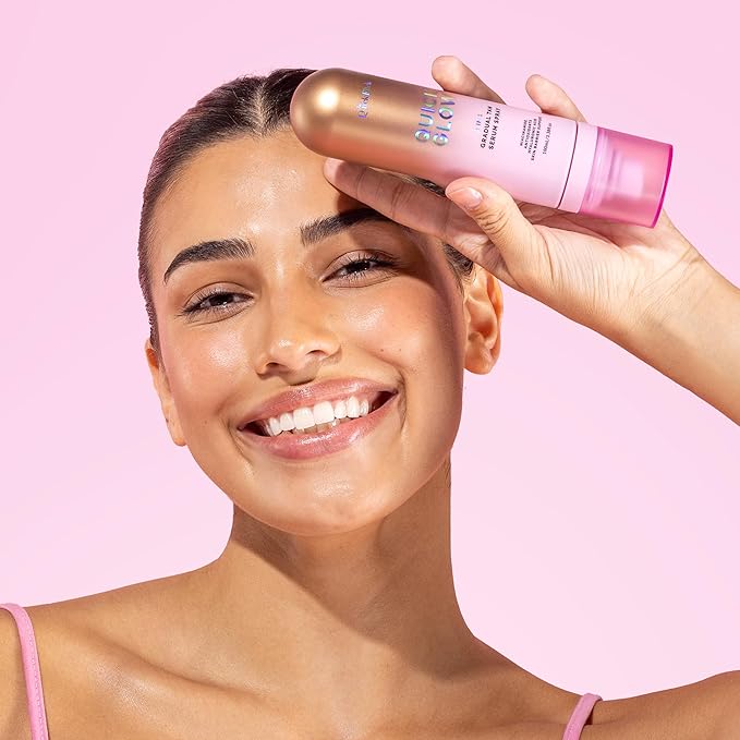 THE QUICK FLICK 2-In-1 Gradual Face Tanner Serum Spray | Natural Quick Glow with Hyaluronic Acid, Vitamin B5 & Niacinamide | Vegan, Fast-Drying, & Hydrating Mist for All Skin Types (3.38 Fl Oz.)