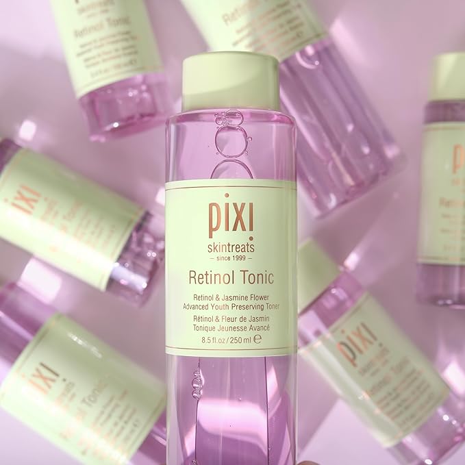 Pixi Retinol Tonic, Smoothing & Firming Facial Toner, Enhanced with Peptides to Boost Collagen Production, Alcohol-Free Daily Rejuvenating Toner, 250 ml / 8.5 fl oz