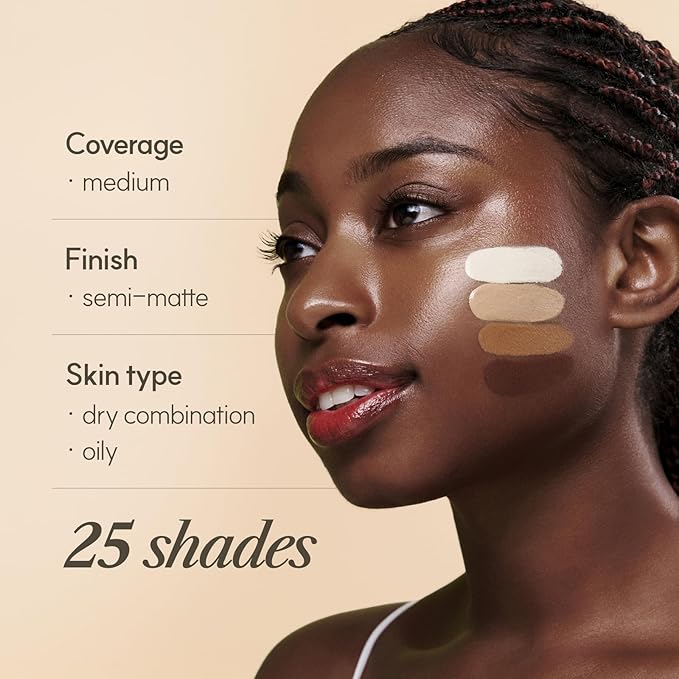THE FACE SHOP Ink Lasting Liquid Foundation, Full Coverage, 72‑Hour Wear Semi‑Matte Finish, Makeup with Bakuchiol, W210 Warm Sand, 0.84 Fl. Oz.
