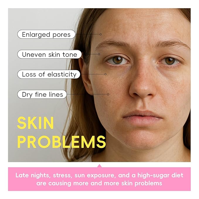 5 in 1 Skin care Set,Hydrating Face Moisturizer & Toner,Intensively Replenishes,Locks in Moisture,Refines Pores,Smoothes Texture,for a Firm & Radiant Looking Skin,Daily Skincare Set for All Skin Types
