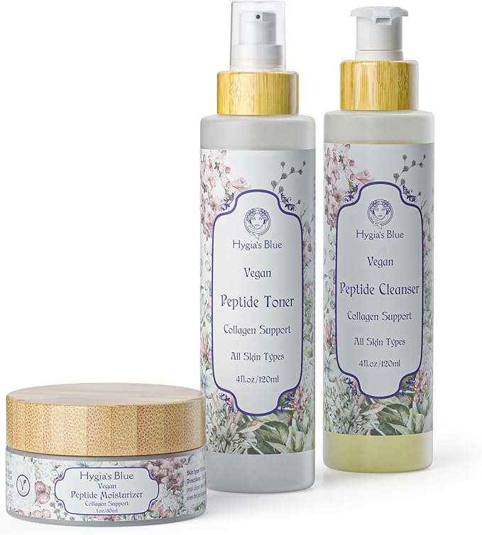 Hygia’s Blue Vegan Peptide Toner, unscented, Alcohol-Free, Holistic Skincare