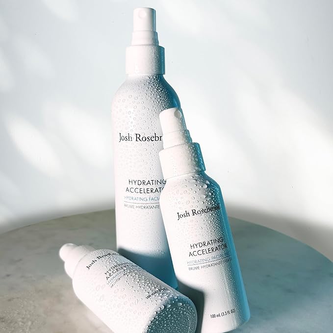 Josh Rosebrook Hydrating Accelerator Moisturizing Facial Mist - Refreshing & Lightweight Antioxidant Toner - Natural Facial Spray for All Skin Types Including Mature and Acne Prone - 100mL - 3.3 Oz