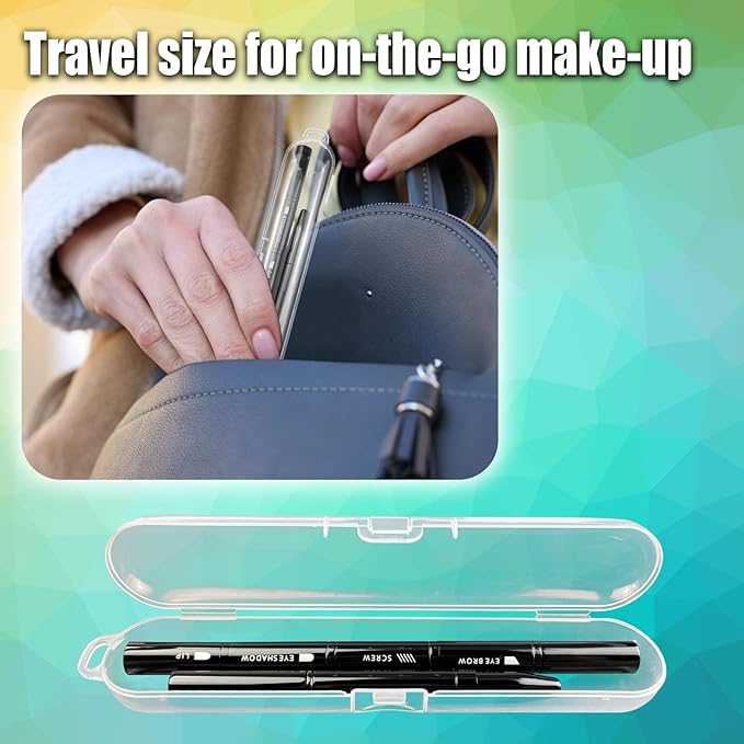 4 in 1 makeup brush, Eyeshadow Brush, Eyebrow Brush, Retractable Lip Brush, Double-Ended Lip Makeup Brushes with Cap - Travel-Friendly