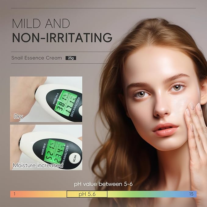 AKARY Snail Essence Face Cream Moisturizing Acne Scar Removal Cream, Soften, Improve Nourishing Collagen Essence Korean Face Moisturizer for Damaged Skin, Day & Night Repairing