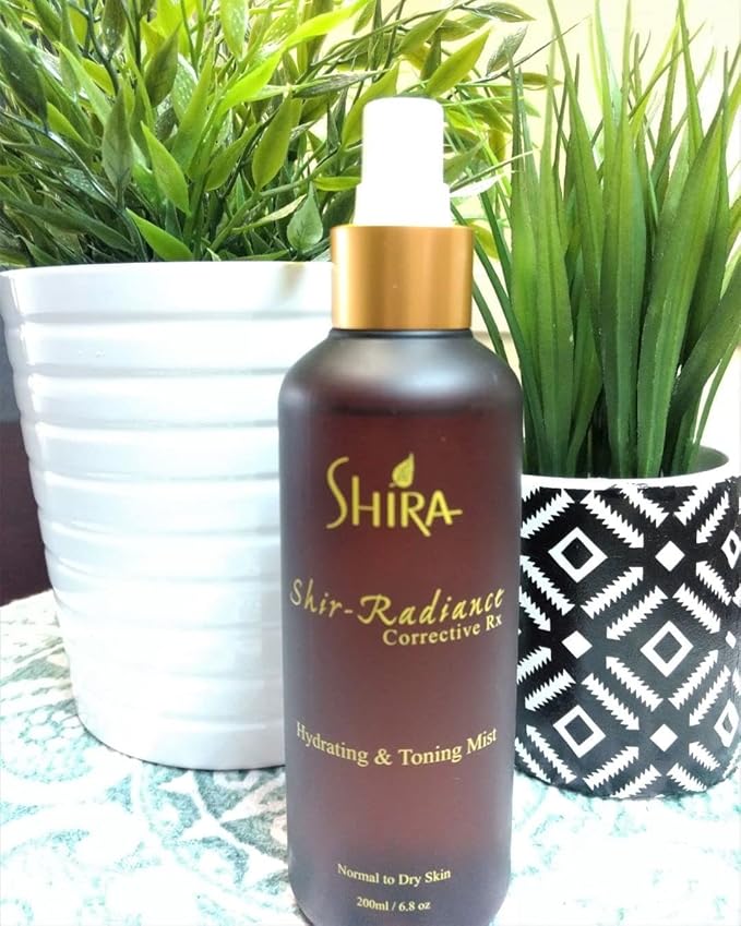 Shira Shir-Radiance Corrective RX Hydrating and Toning Mist - Hydrating Facial Spray 100% Vegan & Cruelty Free -Refreshing Skin Formula Maintains Optimal pH Level for All Skin Type (200 ml)