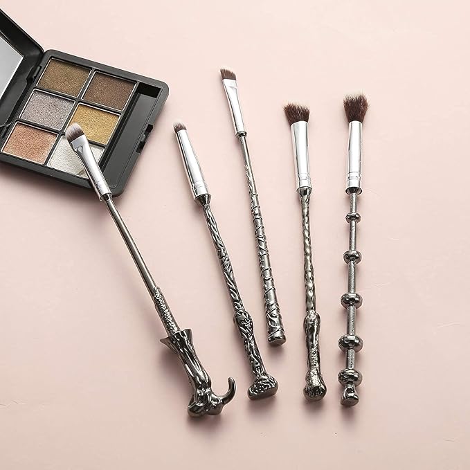 5 PCS Harry Gifts Makeup Brushes Wand Brushes Set for Foundation Blending Blush Concealer Eyebrow Face Powder Potter