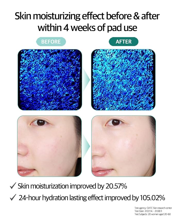 Hyaluronic Acid 3,000 Ampoule Pad | intense moisturizing hydrating toner pad mask for dry skin, skin firming elasticity & pore tightening | Korean Skincare for sensitive skin (70 pads)