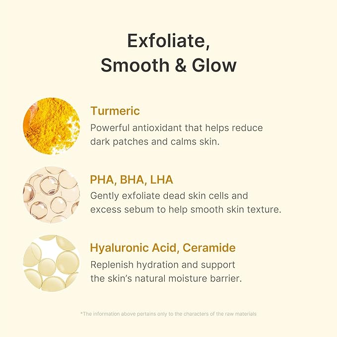 medicube Peel & Wipe Clarifying Duo: Turmeric Peel Shot & Kojic Acid Toner Pads | Gentle Exfoliation & Texture Refining Routine | Ideal for Soothing, Balancing, Smoothing Uneven Skin Tone & Texture