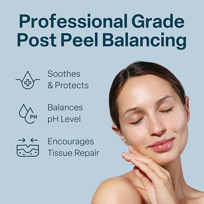 QRxLabs Chemical Peel Neutralizer Spray - Glycolic Acid Peel Neutralizer - pH Balancing Mist for Skin Care - Hydrating Toner for Facial Peels - 2 Fl Oz