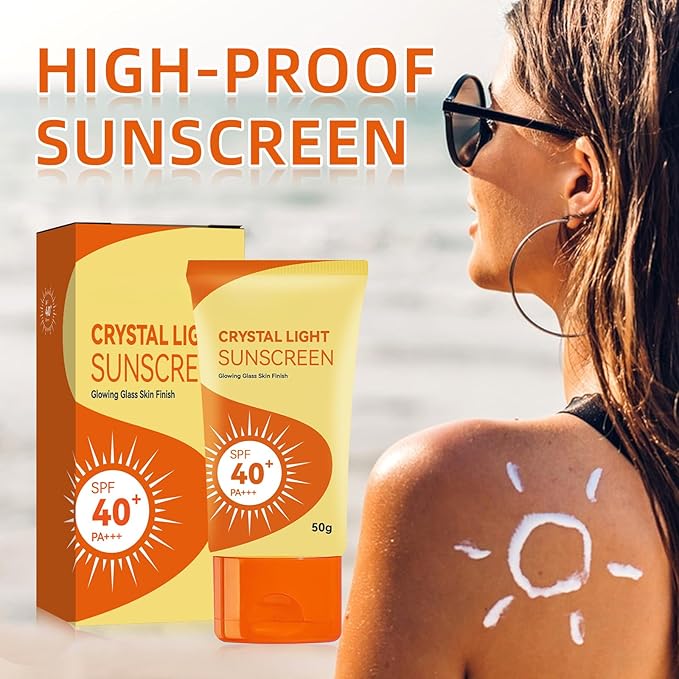 Sunscreen SPF 40+ PA+++ (2 Pack) – No White Cast, Lightweight Facial Sunscreen for All Skin Ton (2PCS)