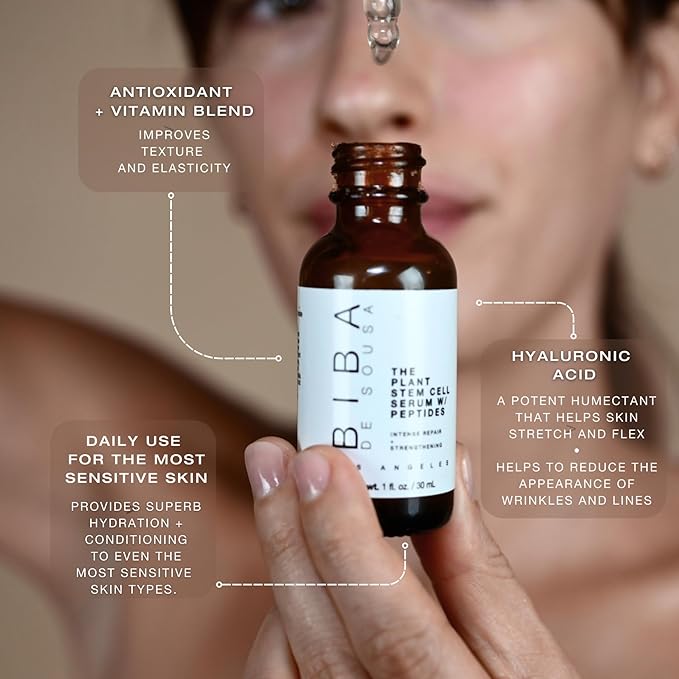 biba de sousa Mandelic Cleansing Gel + Plant Stem Cell Peptide + Glycolic Toner Bundle