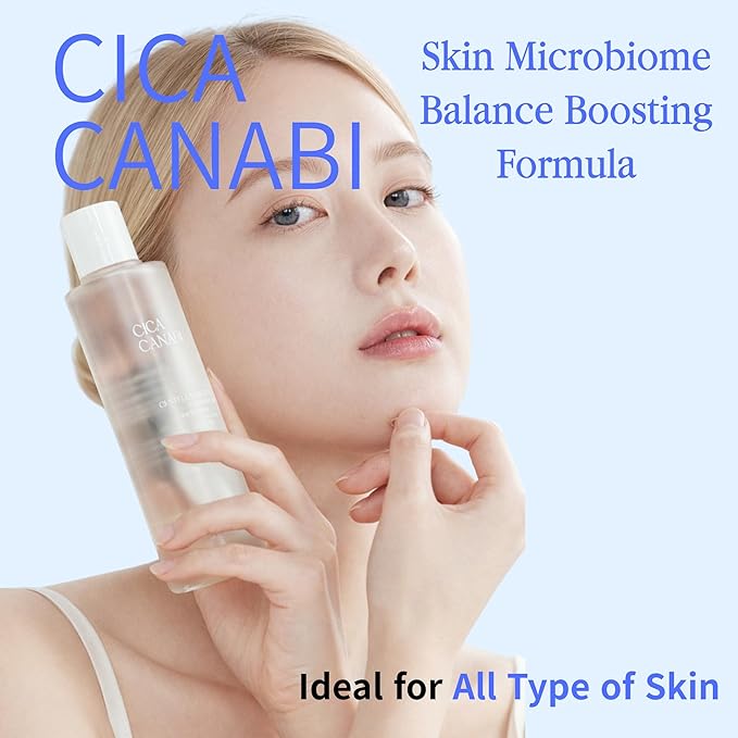 CICA CANABI Acne-Calming & Redness-Relief Toner (6.76 fl oz) with Fermented CICA & Hemp Root for Sensitive, Oily & Combination Skin