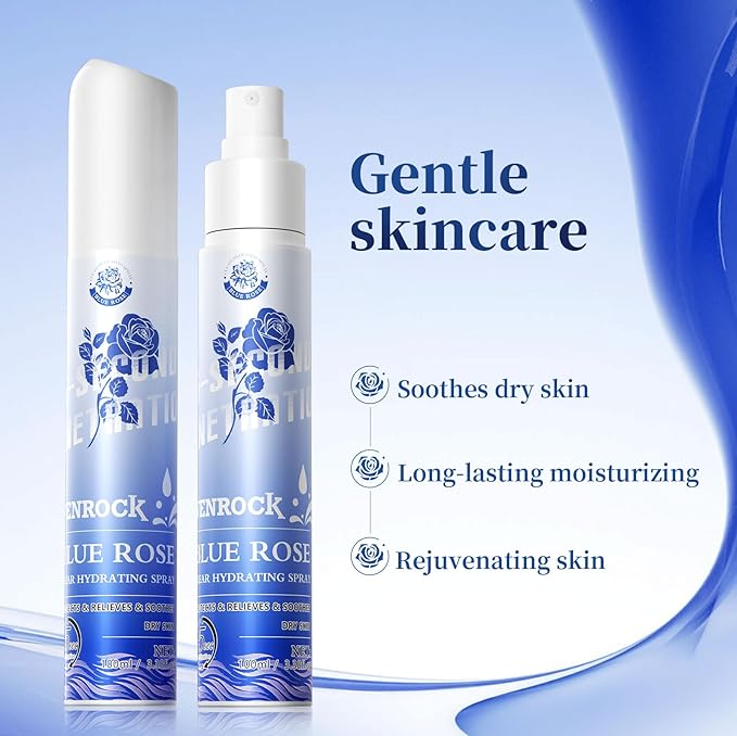 Venrock Face Mist with Hyaluronic Acid & Centella, Hydrating Toner Spray for Sensitive Skin, Soothing Rose Water for Makeup Setting & Morning Glow, Oil-Free Non-Comedogenic Travel Size 1.7 Fl Oz