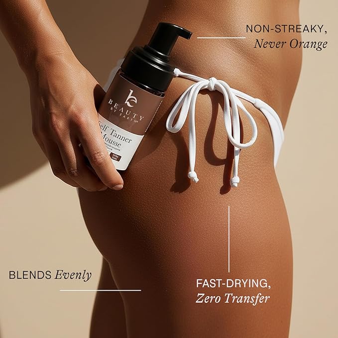 Ultra Dark Self Tanner Tanning Mousse Kit - USA Made with Natural & Organic Ingredients, Self Tanner Mousse and Mitt, Fake Tan Tanning Foam, Sunless Tanners Best Sellers for Darkest Self Tan