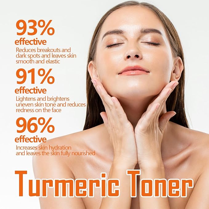 Turmeric Toner Facial Black Spot Eraser, Moisturizing and Firming Toner, 100ml (1PC)