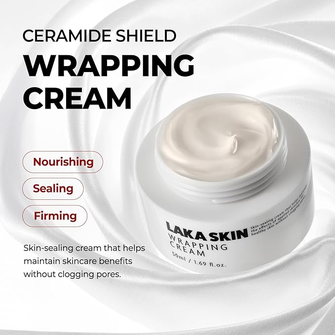 LAKA Skin 4 Step Skin Boost Routine for Firm and Radiant Skin- Scaling Toner, Active Booster, Active Serum, Wrapping Cream