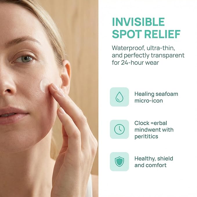 Pimple Patches for Face (180 Patches)，Clear Invisible Acne Patches，Hydrocolloid Acne Patches - Powerful Pus Absorption，Cover-Up Invisible Pimple Patches - Conceals Blemishes Completely (180)