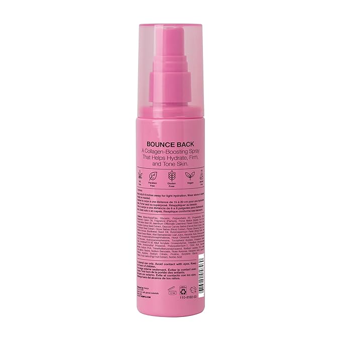 Hempz Sweet Jasmine & Rose Body Moisturizer Spray, Hydrating Mist with Collagen, Travel Friendly, 3.4 fl.oz.