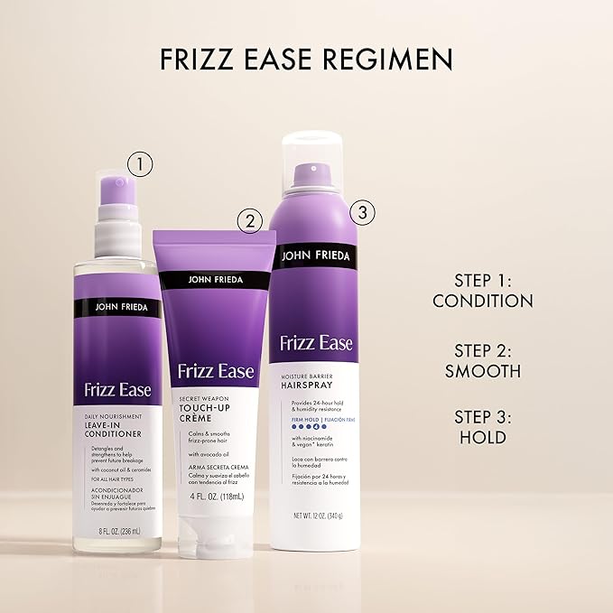 John Frieda Frizz Ease Secret Weapon Touch-Up Crème, Anti Frizz Hair Smoothing Cream, 4 fl oz