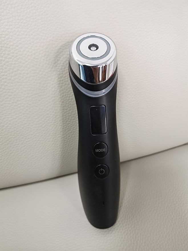 Skin Care 6-in-1 LED Facial Device for Glass Skin | At-Home Anti-Aging Therapy for Wrinkle Reduction, Firming & Deep Hydration | No Gel Needed, Enhances Serum Absorption