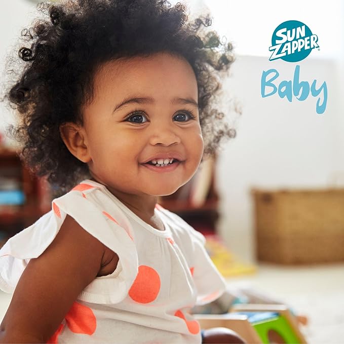 Sun Zapper Baby Pure Zinc Sunscreen SPF 30 – Mineral Sunscreen for Babies and Sensitive Skin with Organic Ingredients, 25% Non-Nano Zinc Oxide, Fragrance Free, Reef Safe, Vegan, 100g (3.5 oz) Pump