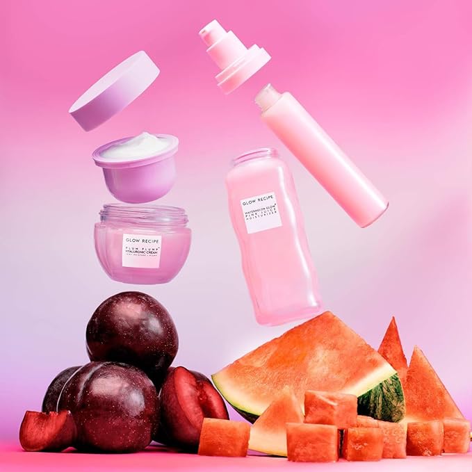 Glow Recipe Watermelon Glow PHA + BHA Facial Toner & Pore Minimizer with Hyaluronic Acid (150 ml) + Watermelon Glow Pink Juice Hydrating Face Moisturizer (50 ml)