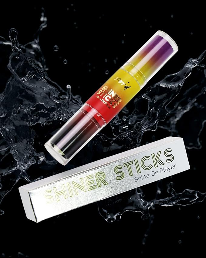 SHINER STICKS™ Dual-colored Applicator Athletic Sunscreen Sticks, 9 Colors, SPF30 UVA & UVB Protection, Water-Resistant, Moisturizer, Glare Reduction, Easy application & removal (White and Sheer)