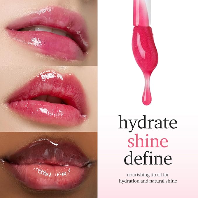 NOONI Korean Lip Oil - Applecherry | Long-Lasting, Moisturizing, Plumping, Revitalizing for Dry Lips, Waterproof, No Peel Off, Hydrating Lip Stain, Stocking Stuffers, Trendy Stuff, 0.12 FL Oz