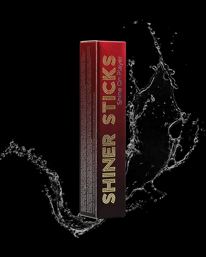 SHINER STICKS™ Dual-colored Applicator Athletic Sunscreen Sticks, 9 Colors, SPF30 UVA & UVB Protection, Water-Resistant, Moisturizer, Glare Reduction, Easy application & removal (Red and Black)