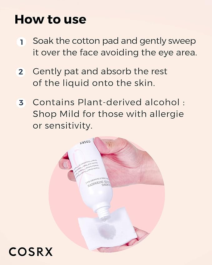 COSRX AC Collection Acne Calming Liquid Intensive, 4.22 fl.oz / 125ml | AHA, BHA Toner for Acne Prone Skin, Animal Testing Free, Parabens Free, Korean Skin Care