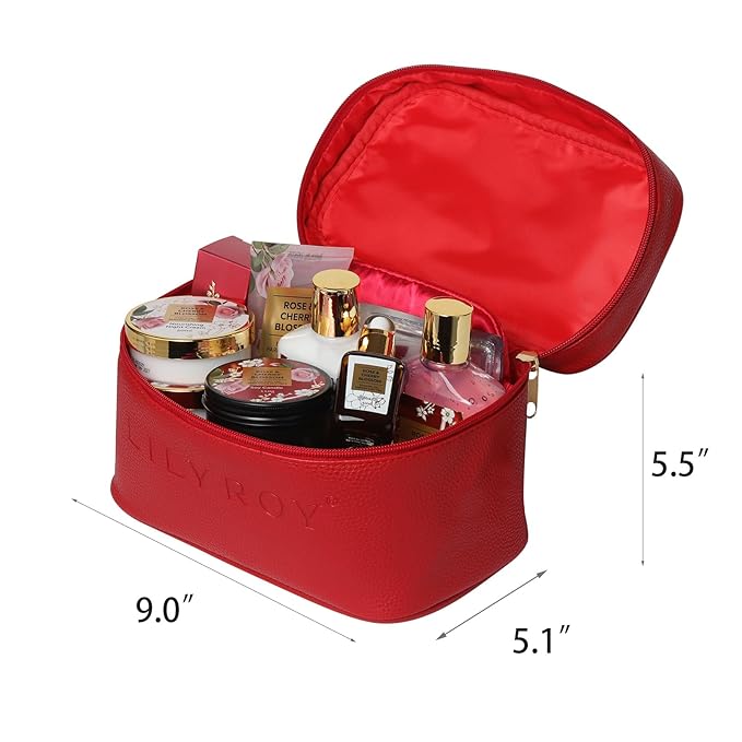 Mothers Day Gifts for Mom Spa Gift Set for Women 17Pcs Luxury Bath & Body Gift Set Beauty Care Kit with Necklace | Valentines Day, Birthday, Christmas Gifts for Her Wife Pampering Kit for Travel