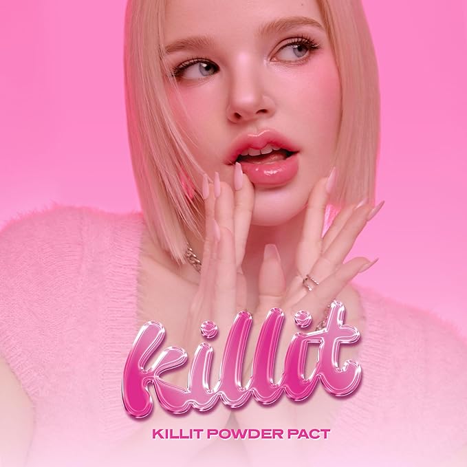 Killit Powder Pact 02 Natural – Lightweight Compact for Smooth and Even Finish, Pore-Blurring and Moisture-Balancing Formula – 9 g/Made in Korea