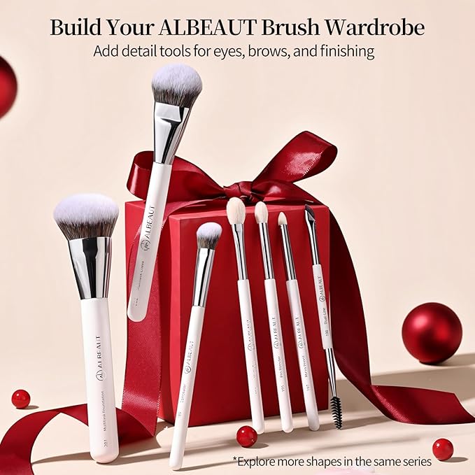 Makeup Brush for Foundation Concealer Blush Contour Liquid Cream Blending Angled Shape