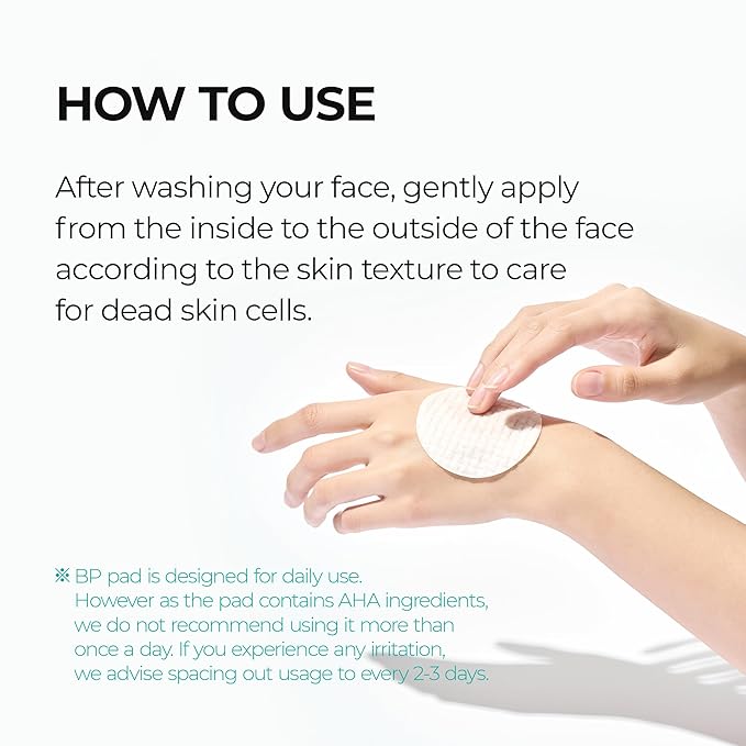 Dr.Melaxin BP Pore Exfoliating Pad for Dead Skin & Blackheads, Minimize Pores, Prevent Breakouts, Improve Skin Texture, Korean Skincare, 165ml, 70pads.