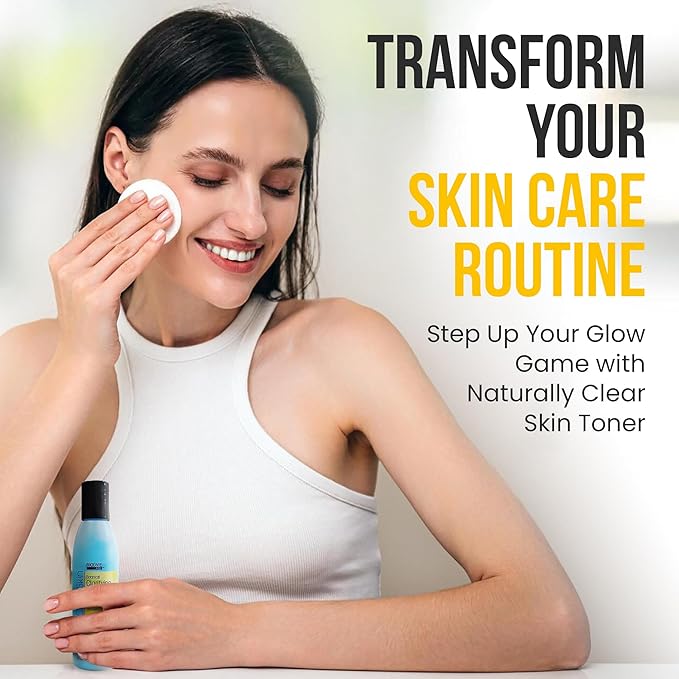 Botanical Clarifying Toner - Infused with Aloe Vera, Witch Hazel & Alpha-Bioplex, Refines Pores, Exfoliates & Conditions, Oil Control, Gentle Glow for Sensitive Skin 6 oz