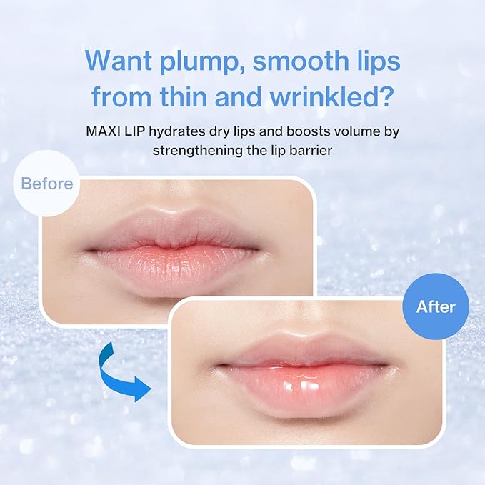 idplacosmetics ID.AZ Face Fit Lip Fit-Ler (Clear) 0.12 fl.oz (3.5 g) — Hydrating, High-Shine Lip Plumper Gloss with Maxi-Lip Peptide Glass-Like Finish, Wear Alone or as Topper Korean Lip Gloss.