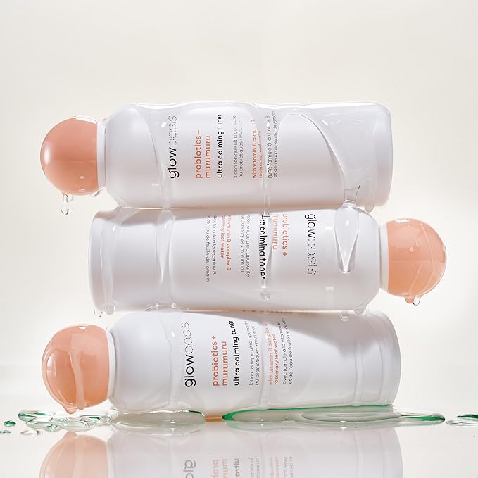 glowoasis Probiotics + Murumuru Ultra Calming Facial Toner | Hydrating Toner | Face Toner for Women and Men | Face Toner | Fragrance-Free Toner for Sensitive Skin