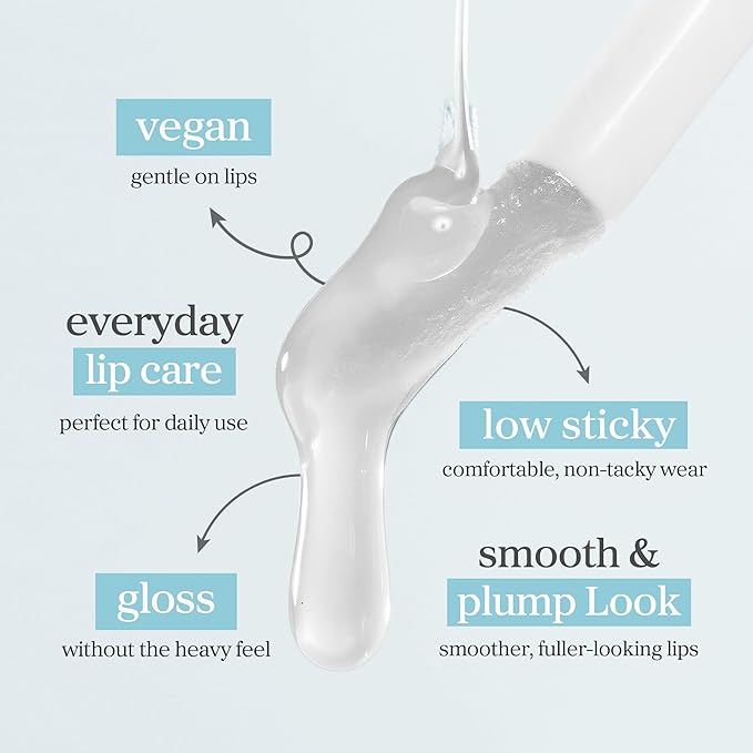 NOONI Korean Lip Oil - Appleclear | Long-Lasting, Moisturizing, Plumping, Revitalizing for Dry Lips, Waterproof, No Peel Off, Hydrating Lip Stain, Nourishing Crystal Clear Stocking Stuffers 0.12 FL Oz