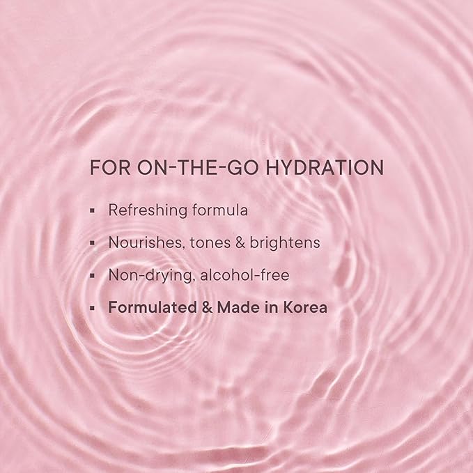 Brightening Face Mist Toner for Glowing Skin (Floral Scent) with Cherry Blossom & Hyaluronic Acid | Instantly Hydrates & Brightens Skin | Gentle & Non-Irritating | Made in Korea (100ml)