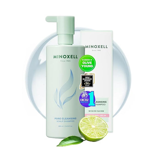 Korean Oil Control Shampoo | Scalp Deep Cleansing Clarifying Shampoo for Thinning Hair, Oily Roots, Volume Boost & Dandruff Care (16.23 fl oz)
