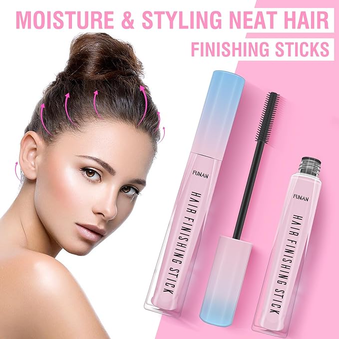 Hair Finishing Stick 2 Pack for Small Broken Hair Cream/Gel for Women Naturally Refreshing, Non-Greasy and Non-Sticky