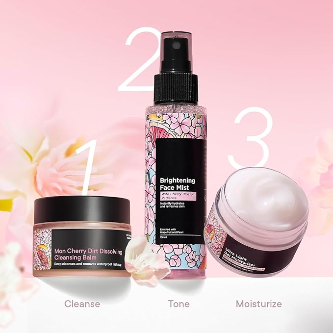 Brightening Face Mist Toner for Glowing Skin (Floral Scent) with Cherry Blossom & Hyaluronic Acid | Instantly Hydrates & Brightens Skin | Gentle & Non-Irritating | Made in Korea (100ml)