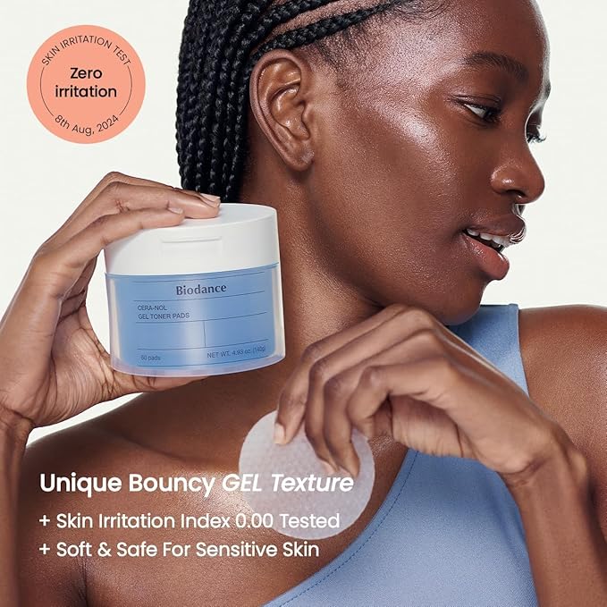 BIODANCE Cera-nol Day & Night Gel Duo: Ceramide Panthenol Mask & Gel Toner Pads Set, Korean Skincare Set for Moisturizing, Hydrating, Soothing, Korean Skin Care, Skin Care Routine Set